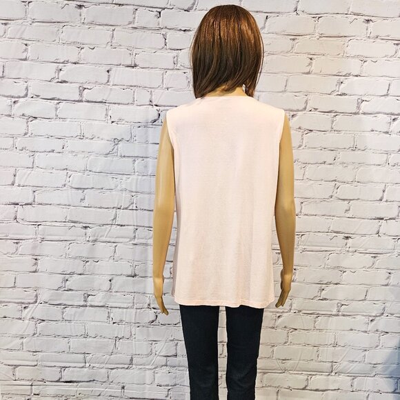 TRIBAL, Light pink pullover sleeveless ruffle layered blouse - Picture 8 of 11